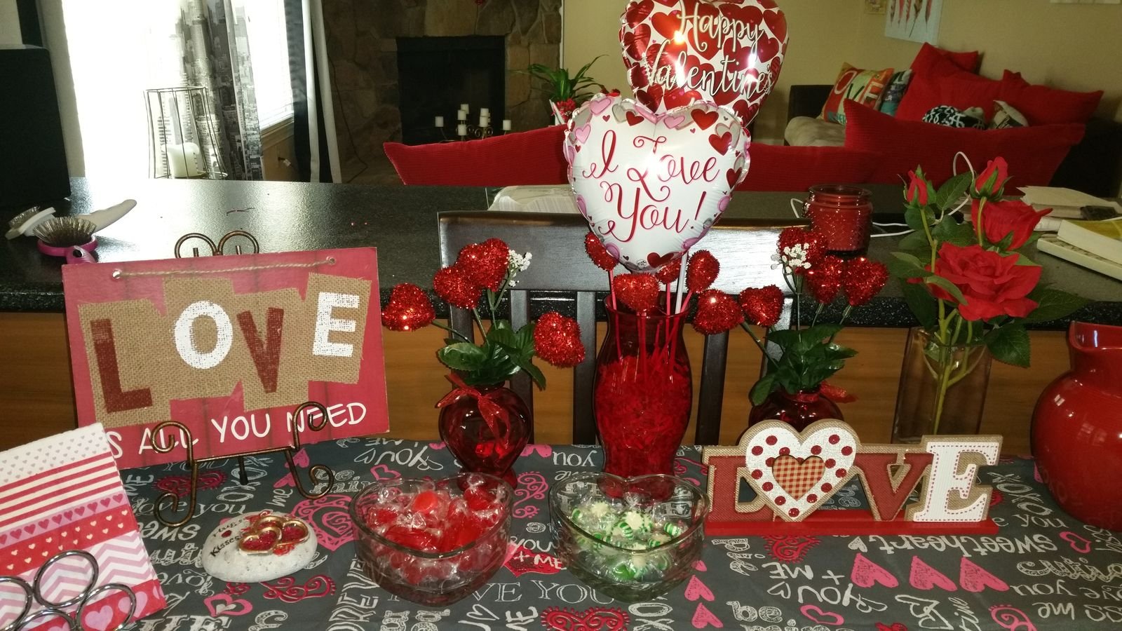 Valentine's Day décor by Styled Spaces and Seasons
